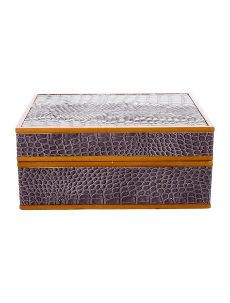 Sophisticated Home Decor with our Embossed Leather Box on 